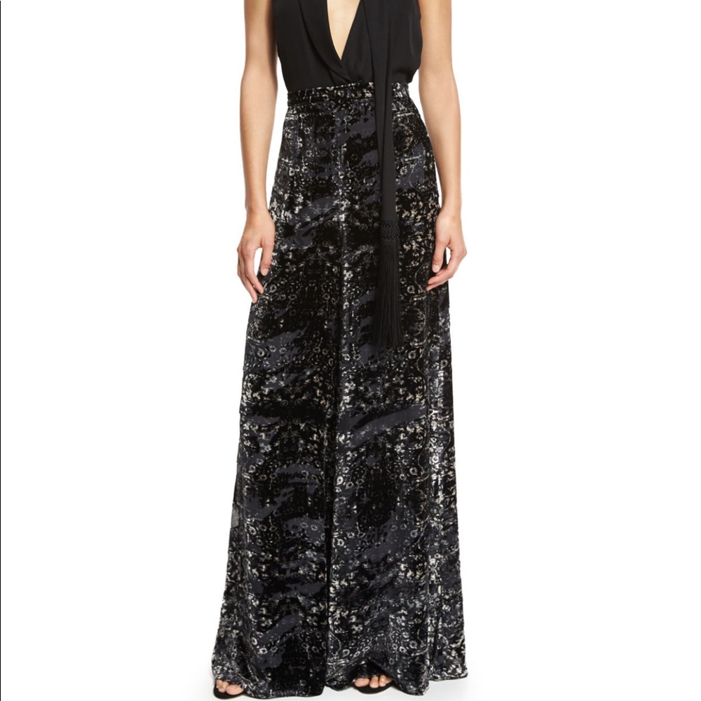 Haute Hippie
Psycho Velvet Burnout Wide-Leg Pants